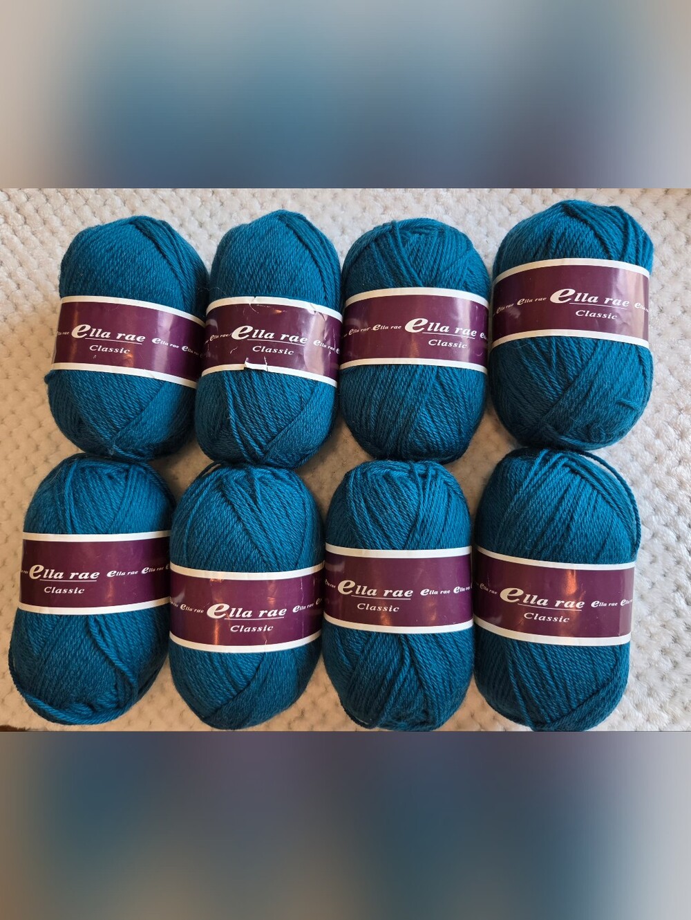 ELLA RAE CLASSIC YARN LOT OF 8 SKEINS